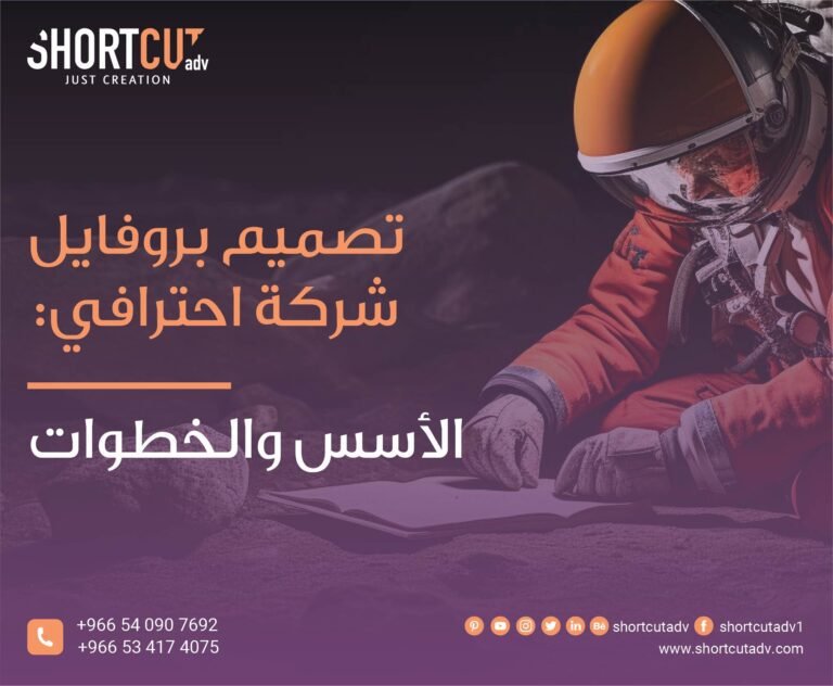تصميم بروفايل شركة احترافي الأسس والخطوات